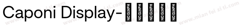 Caponi Display字体转换